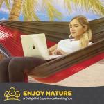 Navy Lightweight Nylon Camping Hammock Chair with Tree Straps