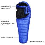 Western Mountaineering Ultralite 20 Degree Sleeping Bag, Royal Blue