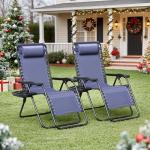 Set of 2 Zero Gravity Chairs for Outdoor Camping