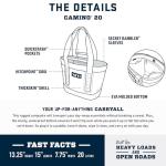 YETI Camino 20 Carryall Utility Bag in Storm Gray