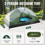 Forceatt 3 Person Camping Tent: Waterproof, Windproof, Ultralight