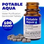 Potable Aqua Water Purification Tablets - 2 Bottles