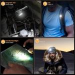 sofirn LED Headlamp Rechargeable, HS10 1100 Lumens Right Angle Flashlight with 90 High CRI LH351D LED, Powerful Lightweight Head Light, IPX8 Waterproof for Adult Camping Hunting Hiking Running