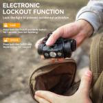 Wurkkos HD50 4000 Lumens Headlamp Rechargeable, Super Bright Powerful Lightweight Led Head Flashlight with Red Light High CRI, Magnetic Tailcap Headlight for Camping, Hiking, Hunting