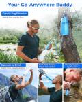 Waterdrop Gravity Straw Water Filter for Camping Survival