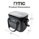 RTIC Soft Cooler 30 Can, Insulated Portable Bag