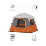 CORE 4 Person Cabin Tent with Organizer & Carry Bag