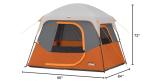 CORE 4 Person Cabin Tent with Organizer & Carry Bag
