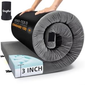 Kingfun 3" Memory Foam Camping Mattress - Waterproof