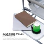 Oversized Double Folding Loveseat Director's Chair with Table