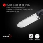 BÖKER PLUS Hermod 2.0 Survival Outdoor Knife, G10