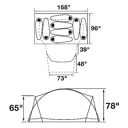 The North Face Wawona 8-person Tent, Agave Grey