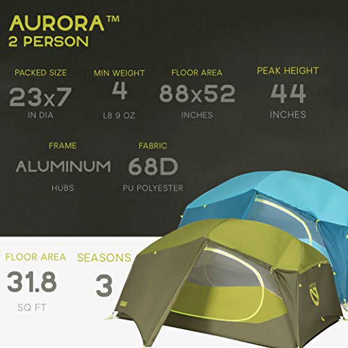 Nemo Aurora 2P Tent with Footprint - Green