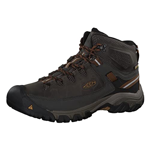 KEEN Targhee 3 Mid Waterproof Hiking Boots, Black
