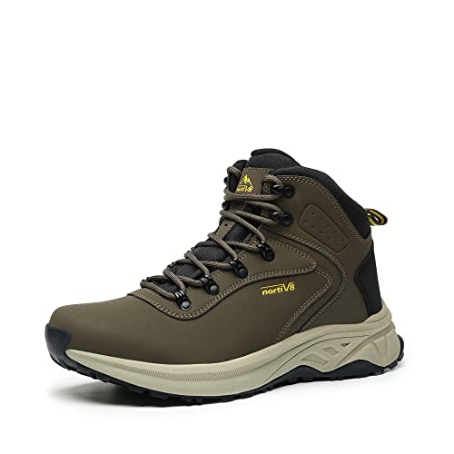 NORTIV 8 Men's Waterproof Hiking Boots, Size 12