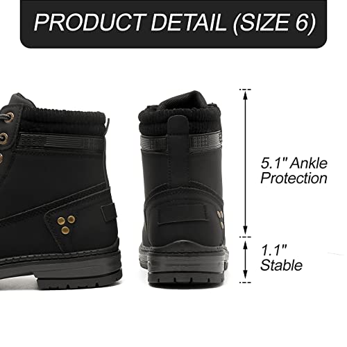 Women Waterproof Hiking Lace Up Work Boots