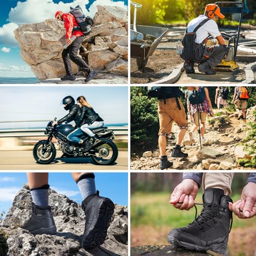 FREE SOLDIER Men's Waterproof Hiking Boots - Lightweight & Durable