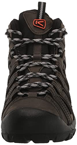 KEEN Men's Voyageur Mid Hiking Boots, Steel Grey/Scarlet