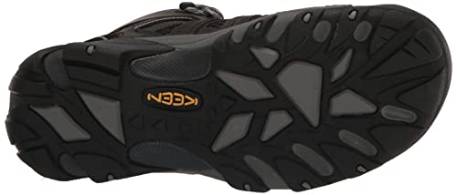 KEEN Men's Voyageur Mid Hiking Boots, Steel Grey/Scarlet