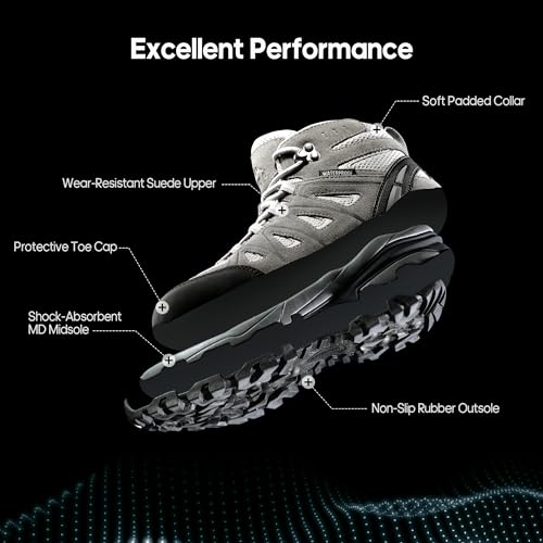 Women's Waterproof Hiking Boots for Outdoor Camping Trekking