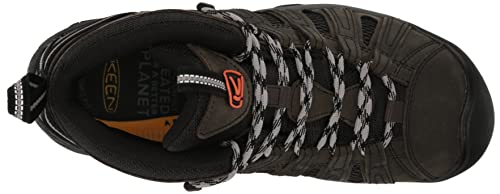 KEEN Men's Voyageur Mid Hiking Boots, Steel Grey/Scarlet