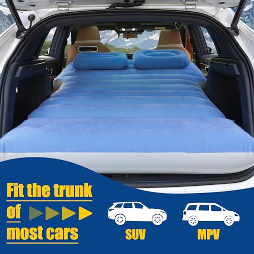 INFLATEFLY Inflatable Car Mattress: Built-in Pump, Sleep Pad