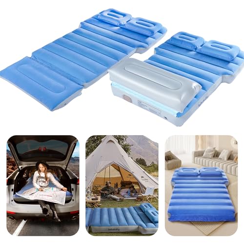 INFLATEFLY Inflatable Car Mattress: Built-in Pump, Sleep Pad