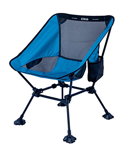 iClimb Ultralight Compact Beach Chair with Back Support