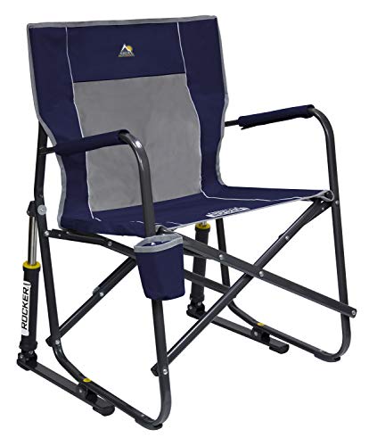 GCI Outdoor Freestyle Rocker Camping Chair, Indigo Blue