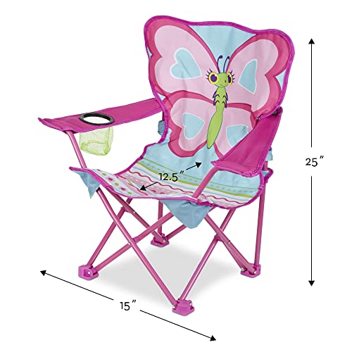 Melissa & Doug Butterfly Camp Chair - Pink