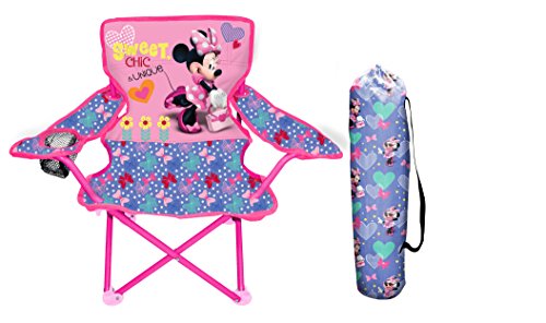 Minnie Kids Camp Chair: Portable Fold N Go Chair