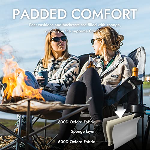 Dowinx Portable Double Camping Loveseat with Side Pockets