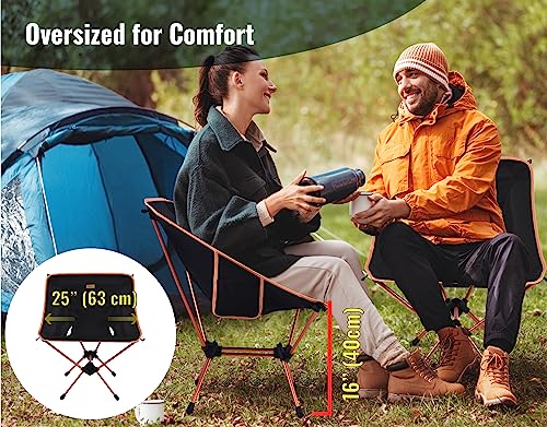 Portable Camping Chairs for Adults, Lightweight Folding Camp Chair