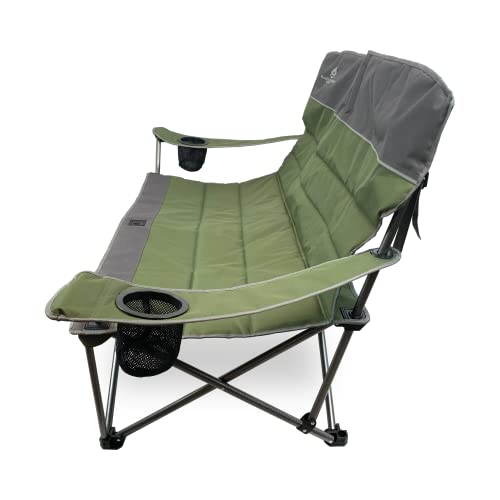 Black Sierra Camping Loveseat for Outdoor Events and Tailgating