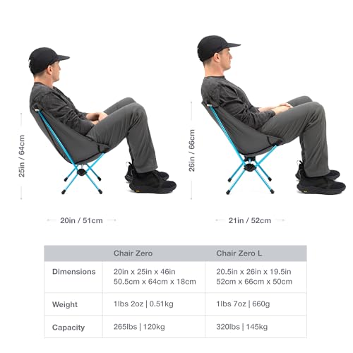 Ultralight Compact Camping Chair - Helinox Chair Zero Black
