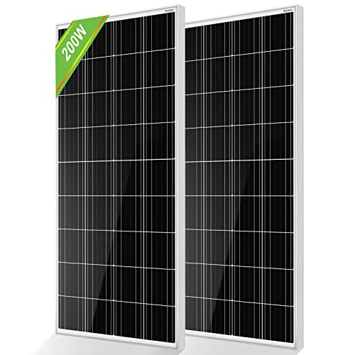 2pcs 100W Solar Panels for RV, Marine, Off-Grid