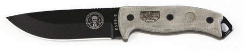 ESEE 5P Black Tactical Survival Knife - Sheath Included