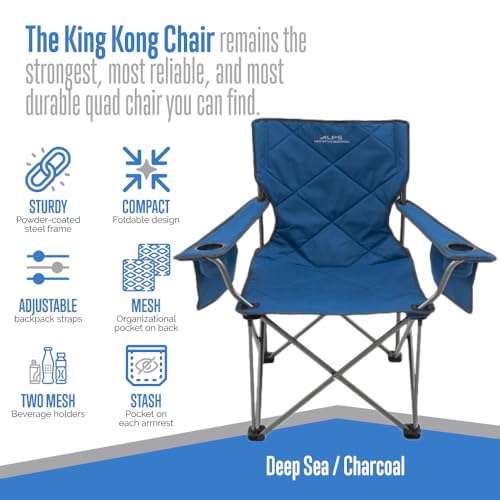 ALPS Mountaineering King Kong Camping Chair - Deep Sea/Charcoal