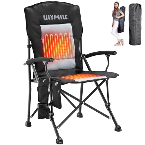Oversized Heated Camping Chair with 3 Heat Levels