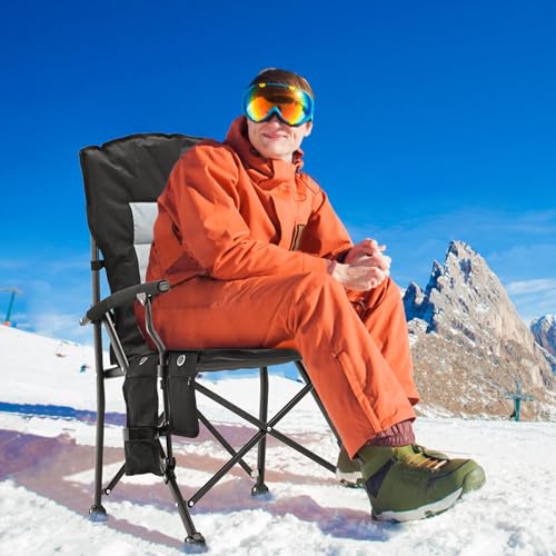 Oversized Heated Camping Chair with 3 Heat Levels