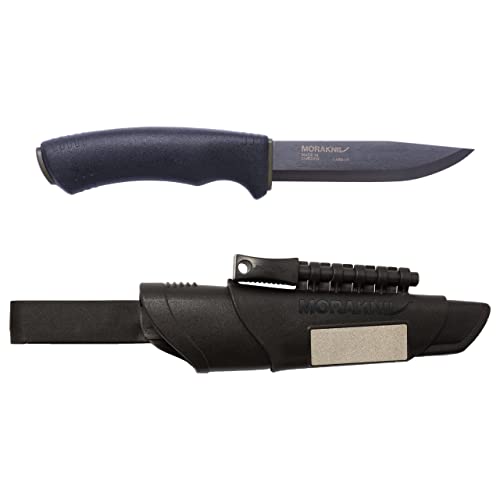 Morakniv Bushcraft Survival BlackBlade Knife: Carbon Steel Blade