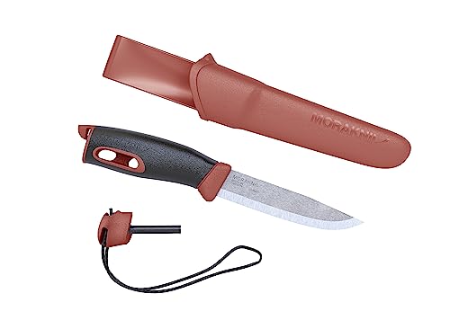 Morakniv Stainless Steel Fixed-Blade Camping Knife With Fire Starter