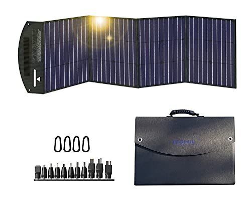 Portable 100W Solar Panel Charger with USB Outputs