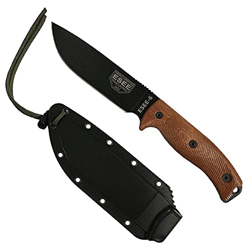 ESEE-6 Carbon Steel Camping Knife (Black Blade)