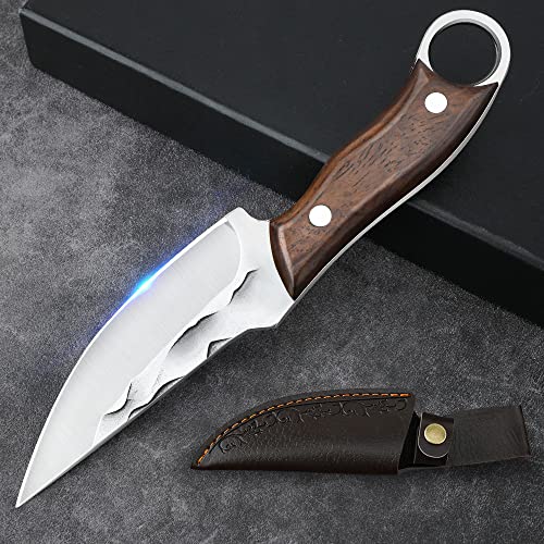 Veisky High Carbon Steel Hunting Knife with Sheath