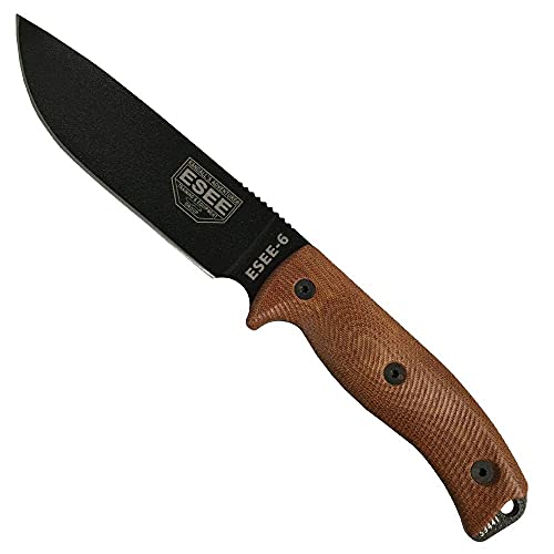 ESEE-6 Carbon Steel Camping Knife (Black Blade)