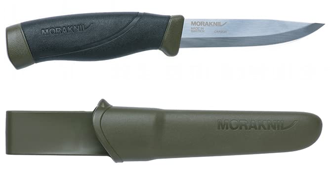 Morakniv Heavy-Duty Carbon Steel Camping Knife with Sheath