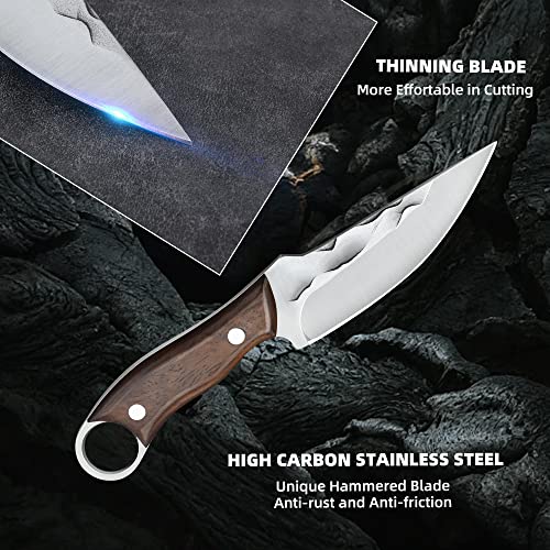 Veisky High Carbon Steel Hunting Knife with Sheath