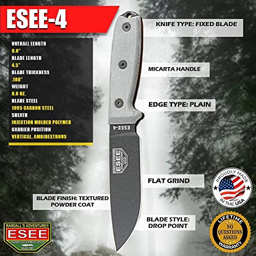 ESEE 4P Survival Knife: Field Tested Fixed Blade