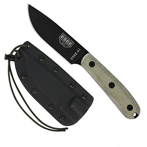 ESEE 4HM Fixed Blade Knife with Micarta Handle